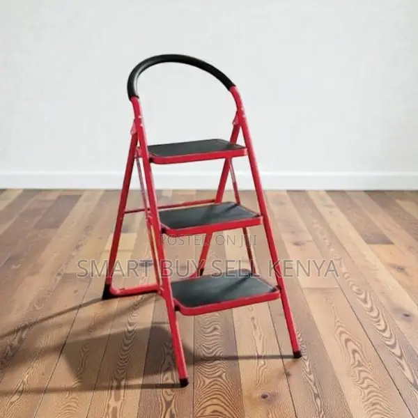 Foldable Aluminum Upto 150 KGS Support 3 Step Ladder Stepladder