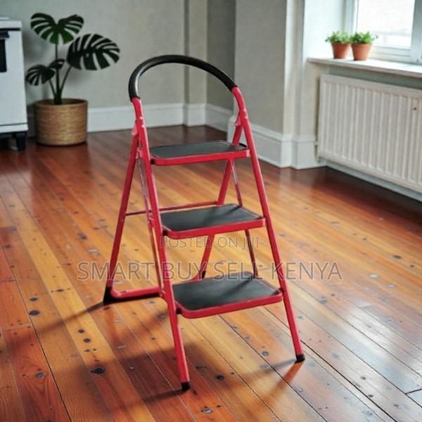 Heavy-Duty Aluminum General Household Use 3 Step Ladder Stepladder