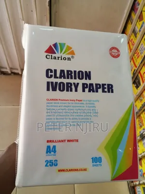 Clarion Brilliant White Ivorypaper 250gsm