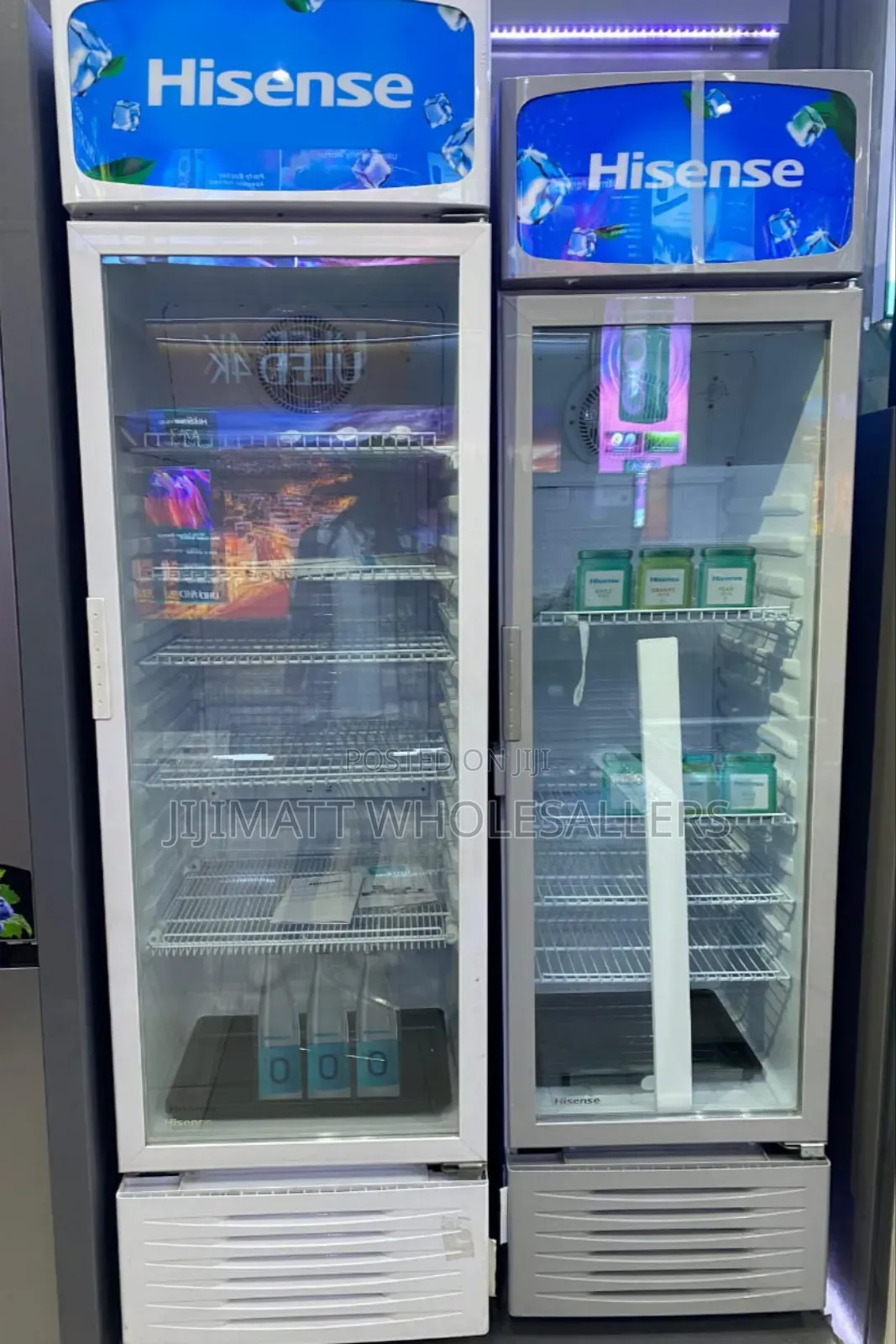 Hisense Showcase Chiller Fridges 222 Litres Side by Side