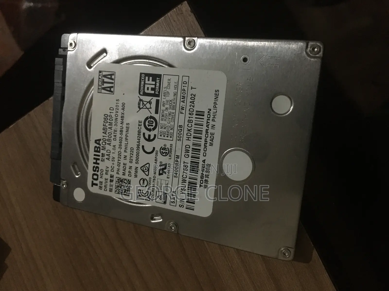 New Toshiba Hard Disk 500gb