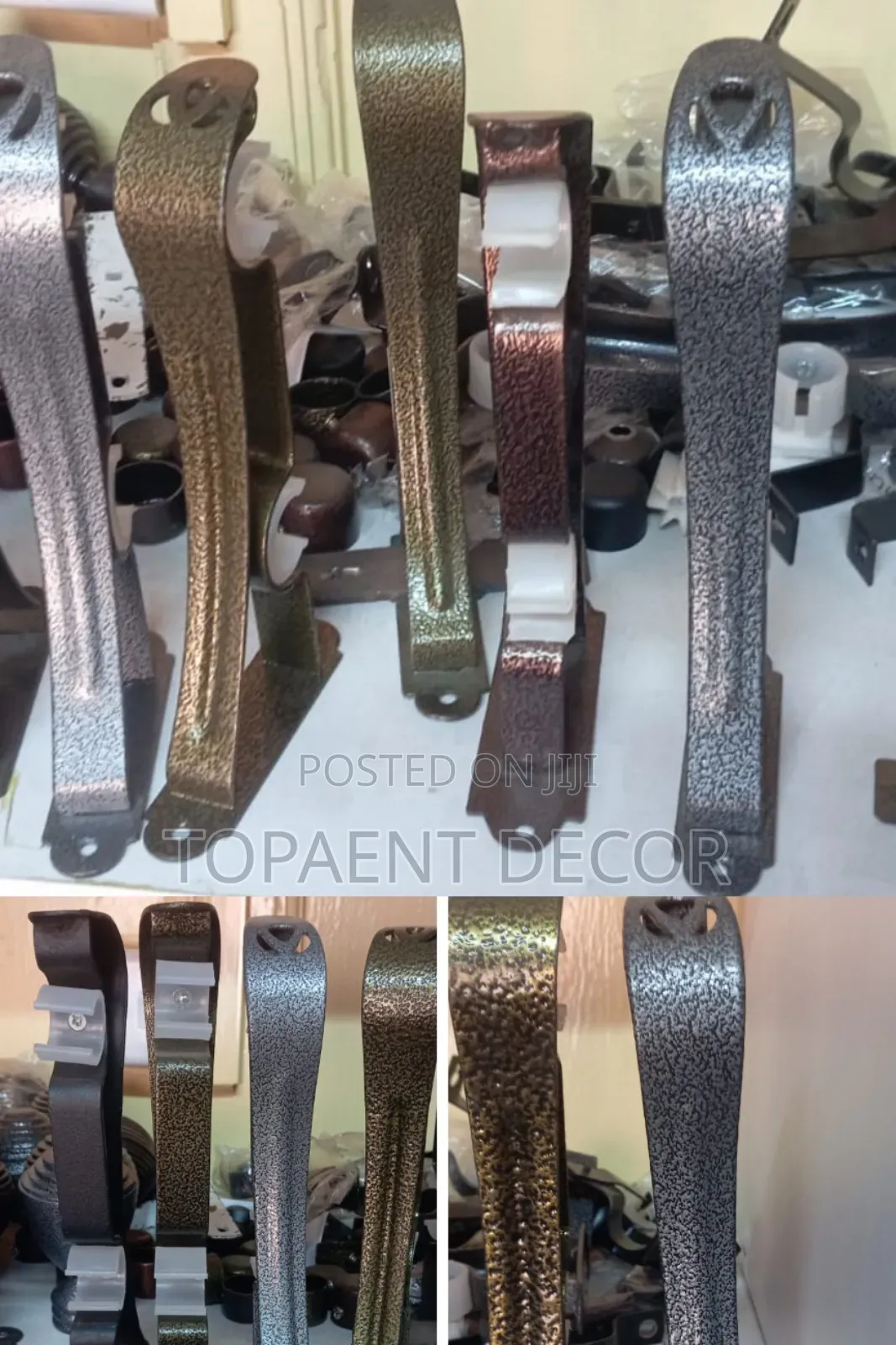 Elegant, Strong And Durable Double Brackets For Powder Coated Rods