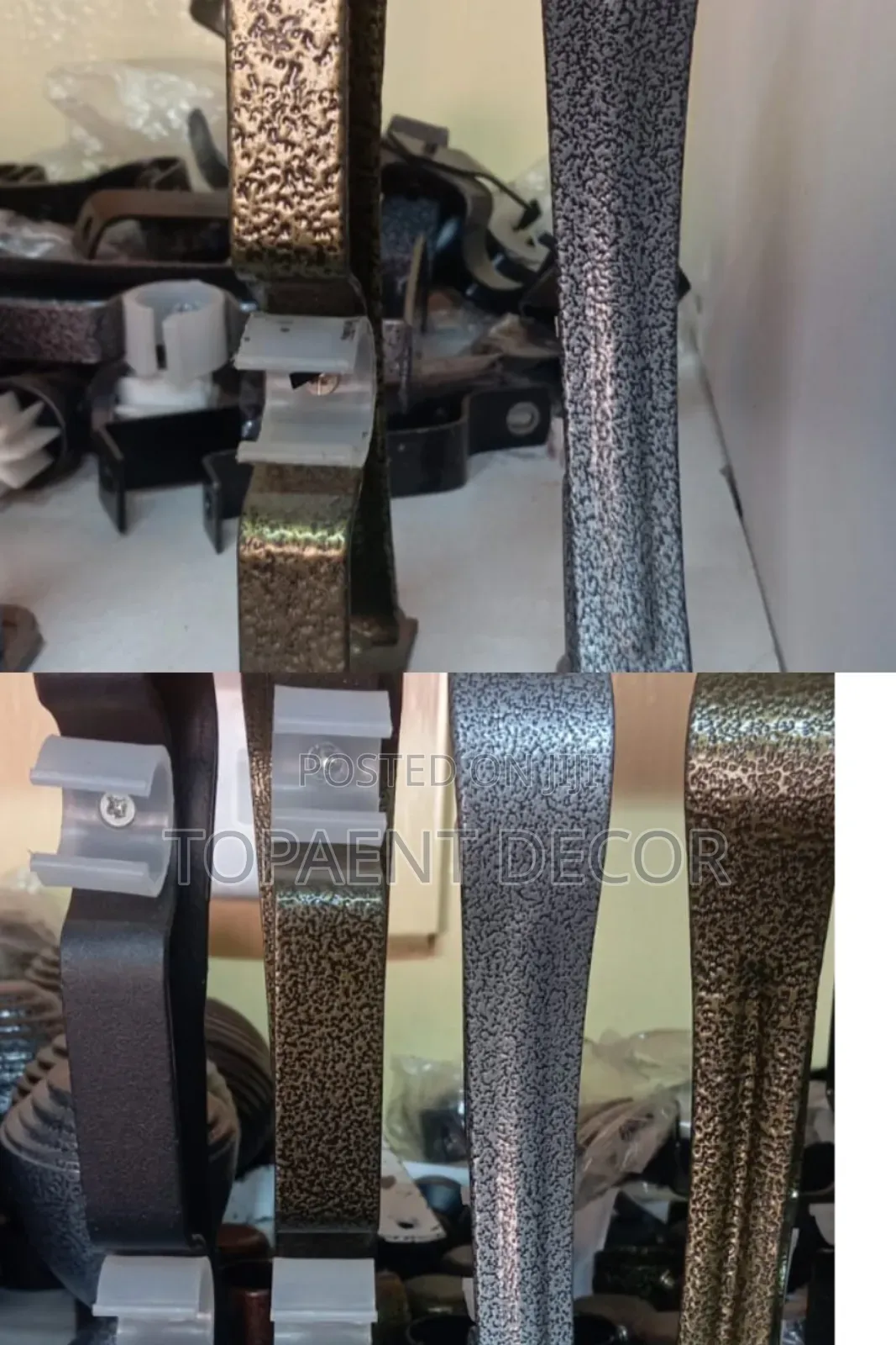 Rust Free,Easy To Drill Powder Coated Curtain Rod Brackets