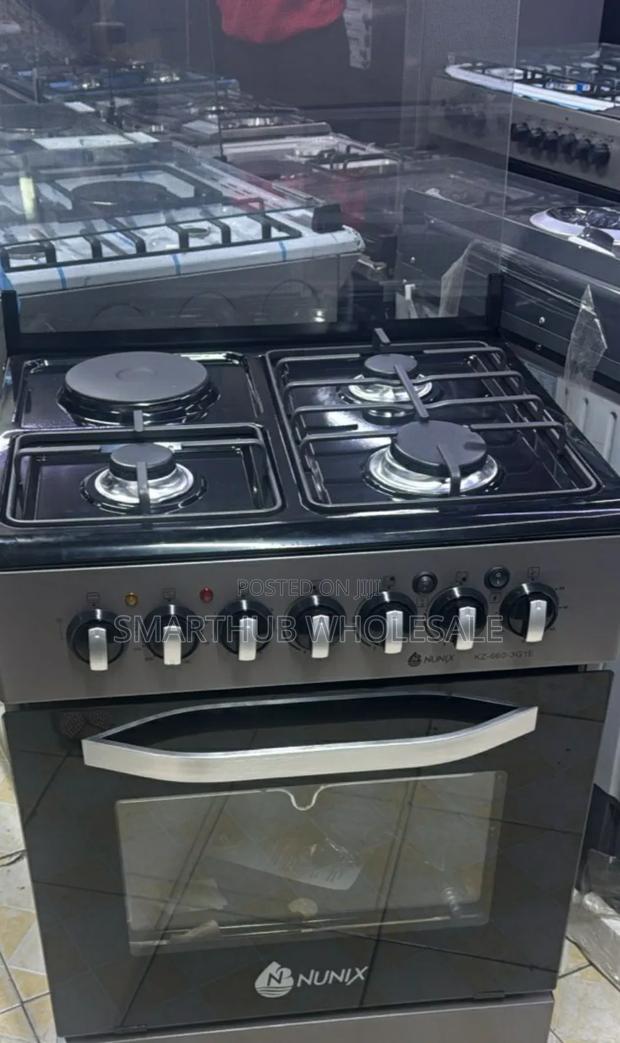 Nunix 60*60 Standing Cooker With Electric Oven - thumbnail 2