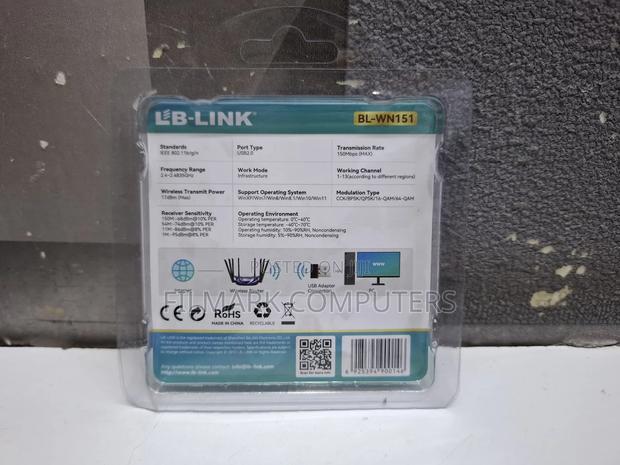 Lb Link Bl-wn151 150mbps Nano Wireless Network Usb Adapter/ Dongle - thumbnail 3
