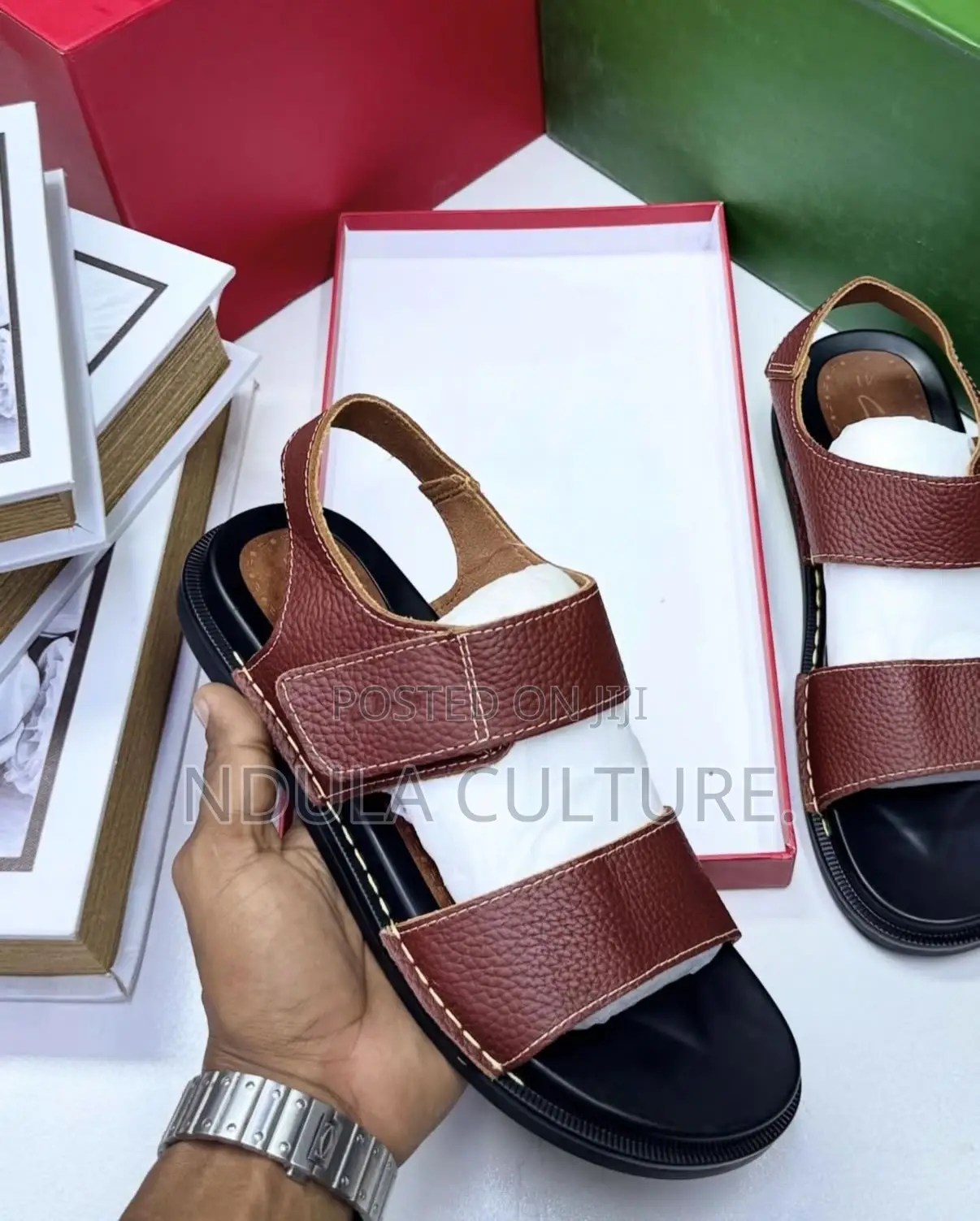 Leather Clark Open Shoes