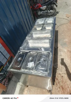 5partations Hygienic Food Warmer/Bain Marine