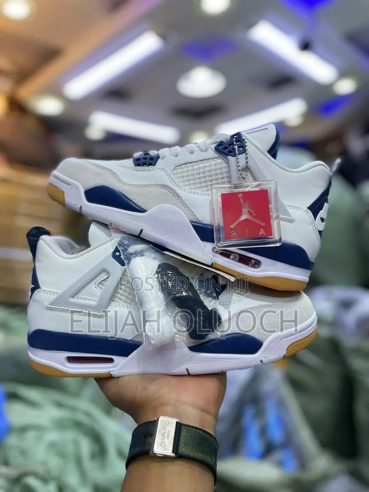 Air Jordan 4 Retro Sp   “Summit White Navy "