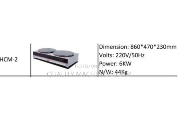 Durable Commercial Double Pan Cake/ Crepe Maker - main view
