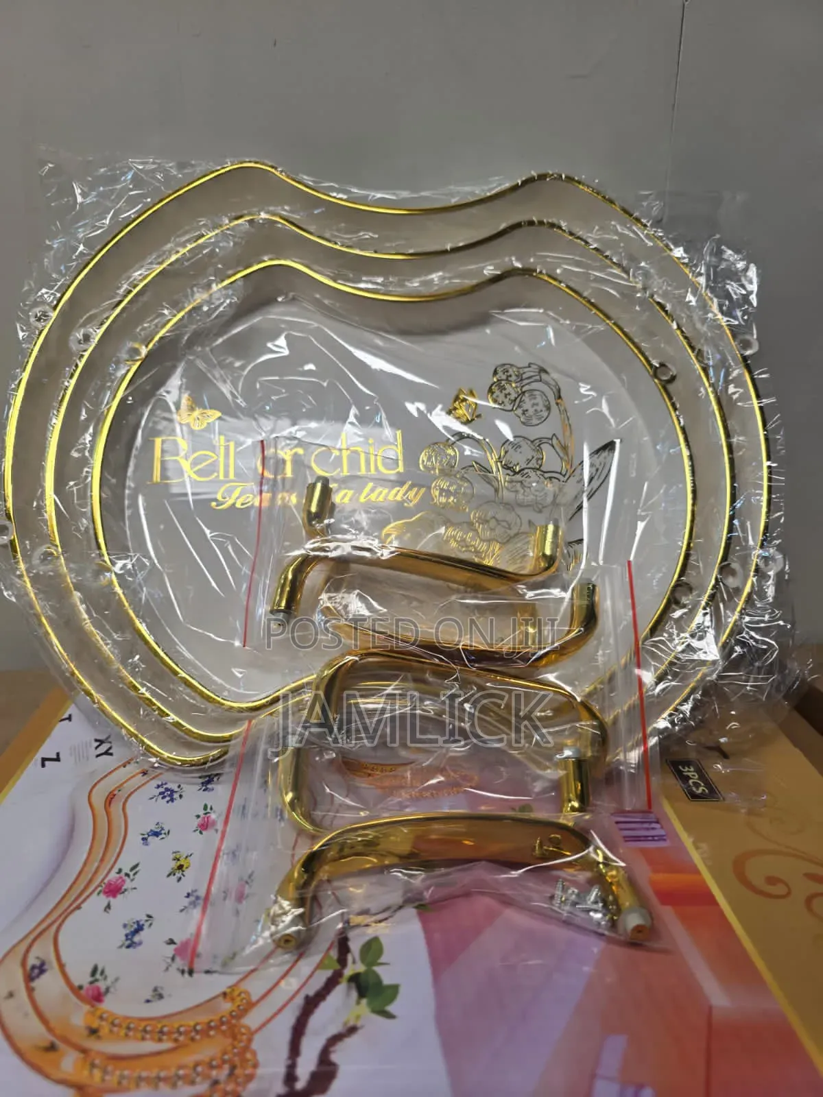 3pcs Acrylic Bell Tray Set - Js