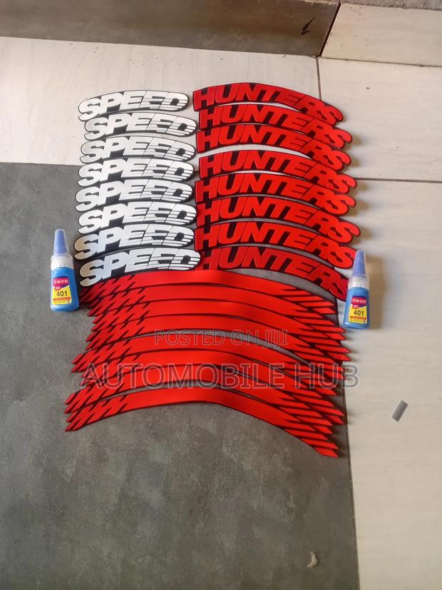 Speedhunters Tyre Stickers – High Quality White Letter Tire Decals