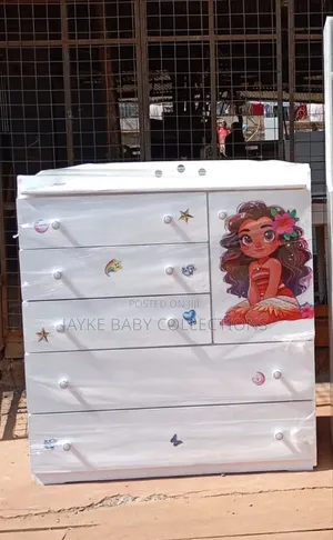 Cartoon-Themed Baby Chest | 4ft X 4ft | Nursery Storage Solution