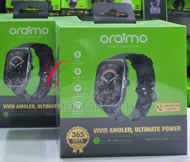 Oraimo Watch Nova Am 2.01" Amoled Screen Curved Cover Smart Watch