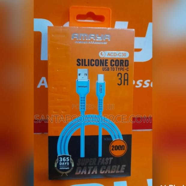 Amaya 3a Silicone (2m)Data and Charger Cable - main view