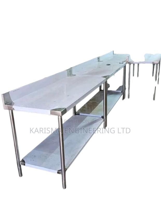 Commercial Stainless Steel Prep Table Designed for Durability - main view