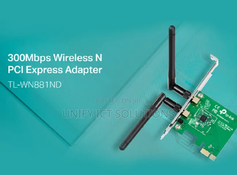 Tp-Link 300mbps Wireless N Pci Express Adapter - Tl-Wn881nd