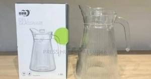 Ribbed Glass Pitcher,* - thumbnail 2
