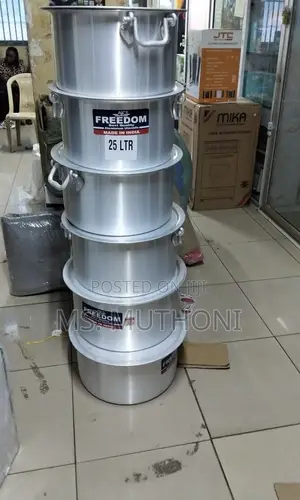 Aluminium Sufuria Xtra Heavy With Handle N Lid