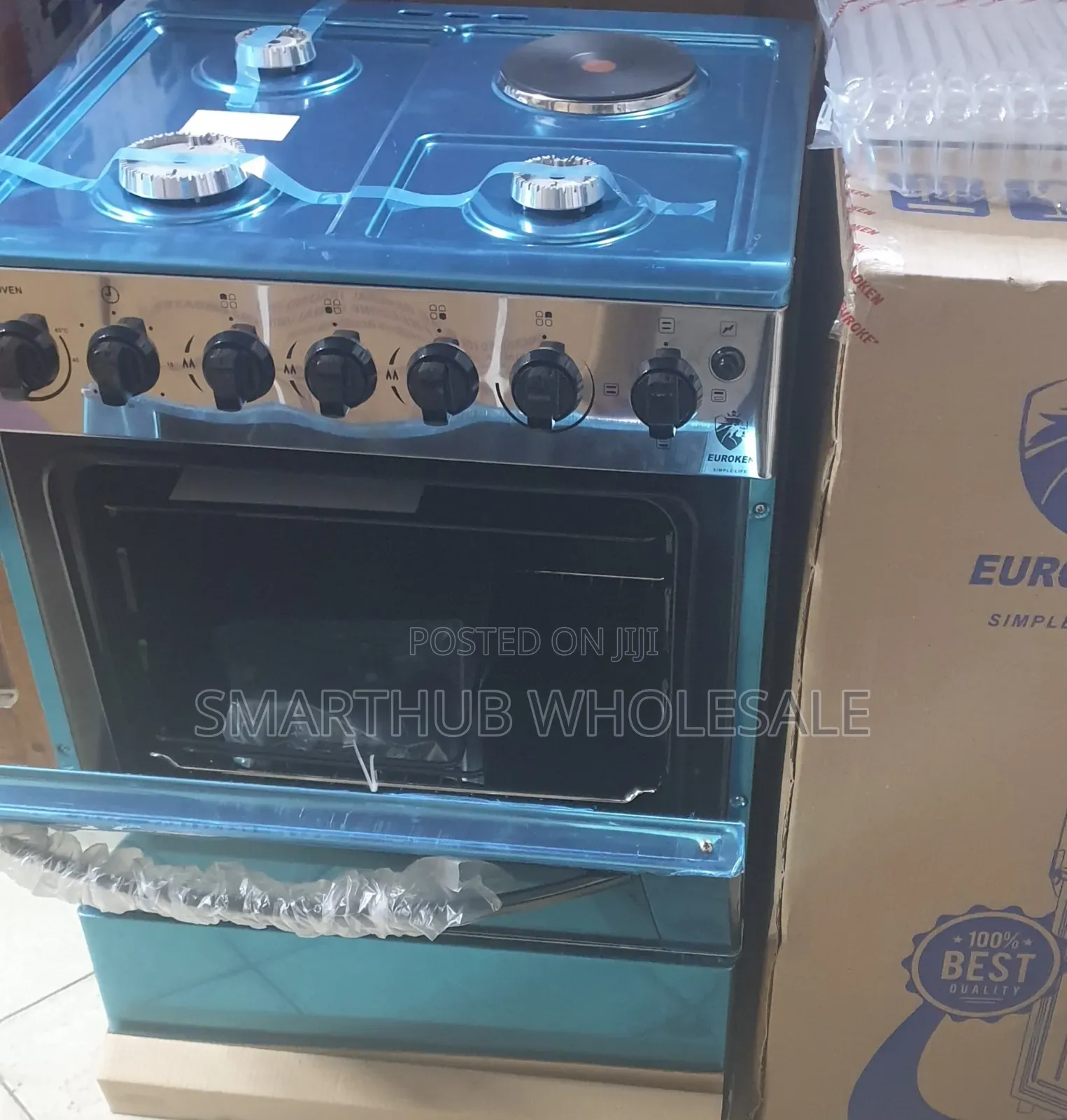Euroken Standing Cooker 60*65 With Electric Oven