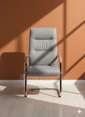 Modern PVC Ergonomic Chair With Durable Iron Base