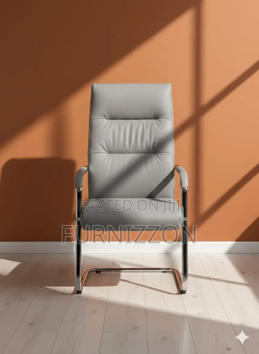 Modern PVC Ergonomic Chair With Durable Iron Base