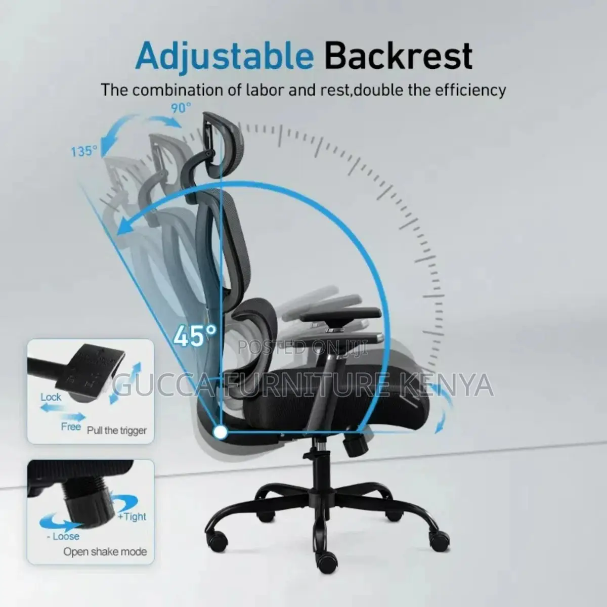 High-back Executive Orthopedic Office Seat