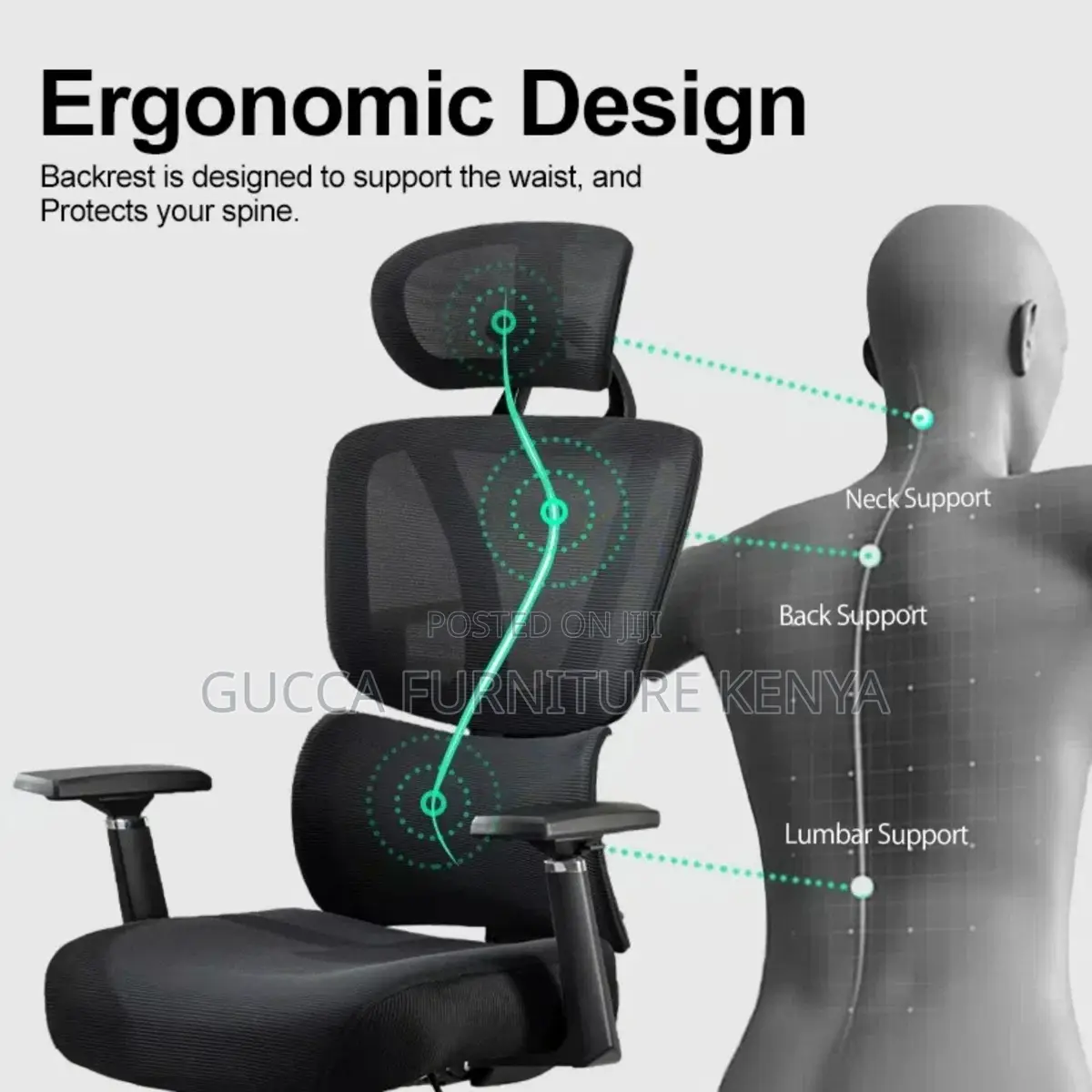 High-back Executive Orthopedic Office Seat
