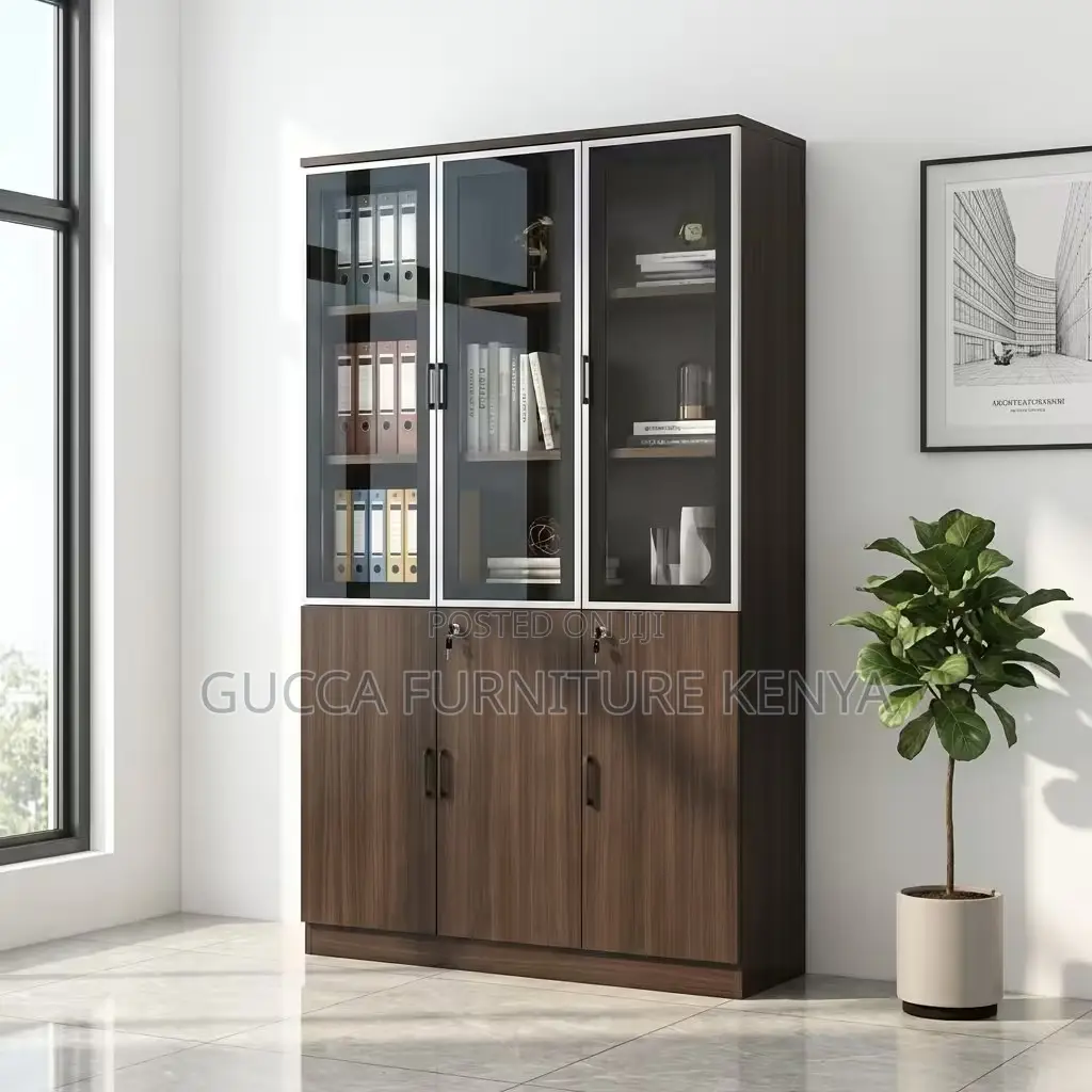 3-doors Wooden Office Filling Cabinet