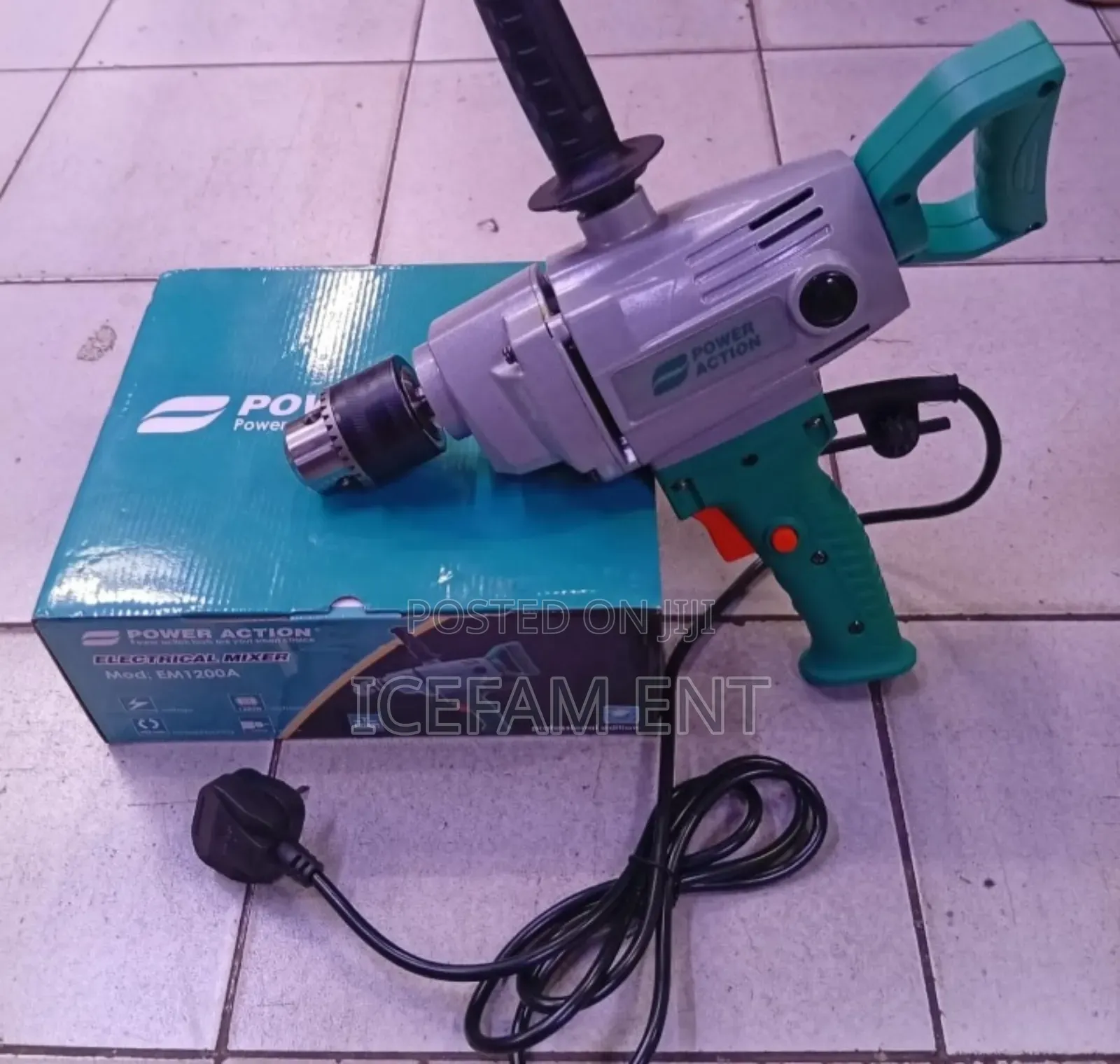 Power Action 16mm Chuck Slow Speeddrill/1200w Slow Speed Drill
