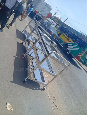 Heavy Gauge Stainless Steel Hospital Trolley.