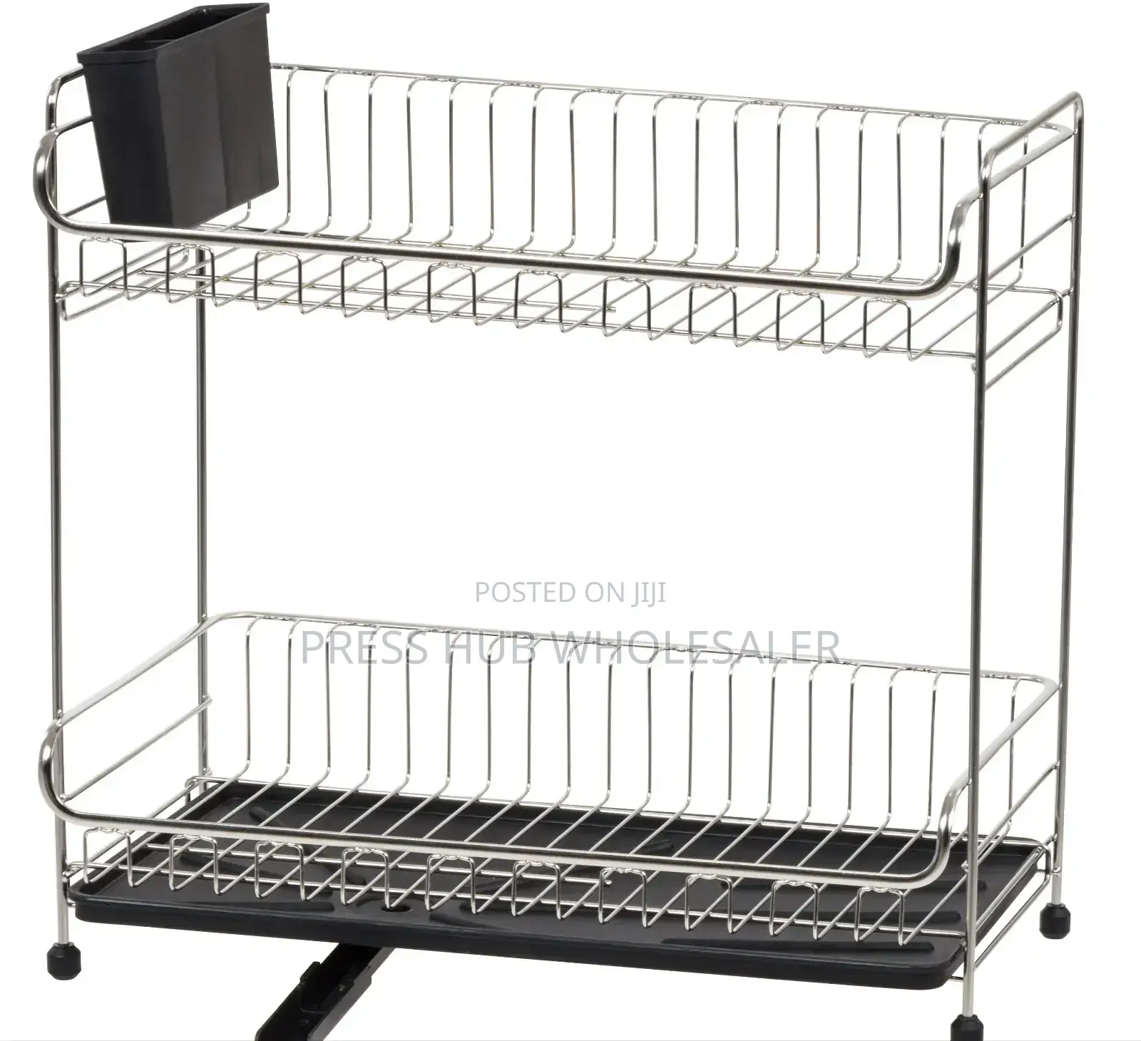 2-Tier Stainless Steel Dish Rack,