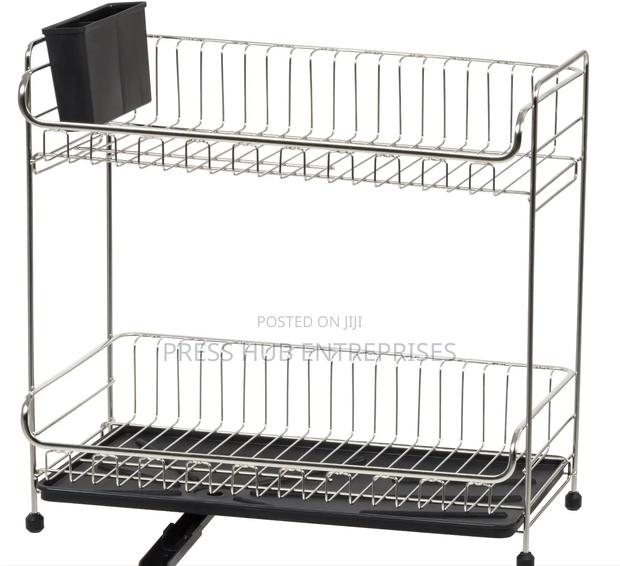 2-Tier Stainless Steel Dish Rack,