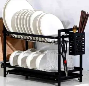 2-Tier Stainless Steel Dish Rack, " 