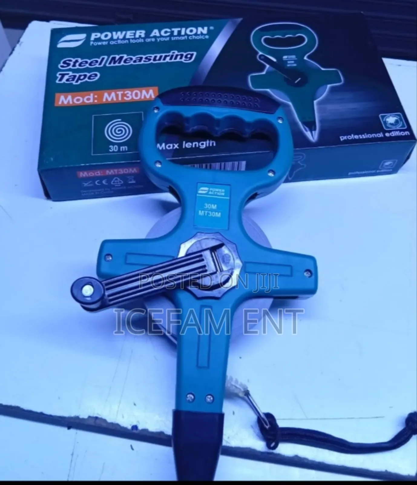 Power Action Steel Measuring Tape/30m Measuring Tape