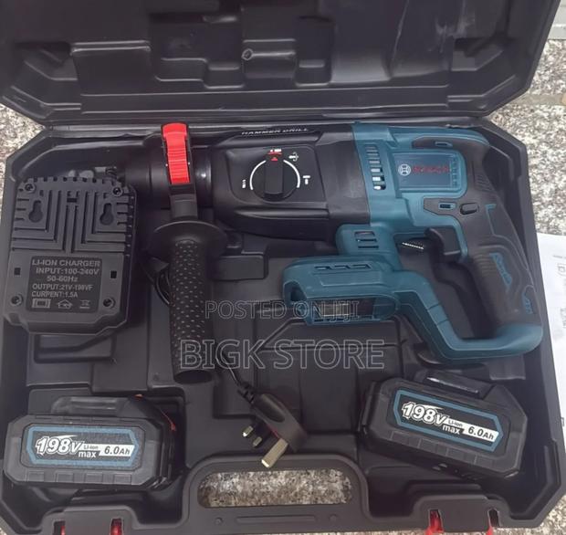 Bosch Cordless Rotary Hammer With Two Lithium Batteries - main view