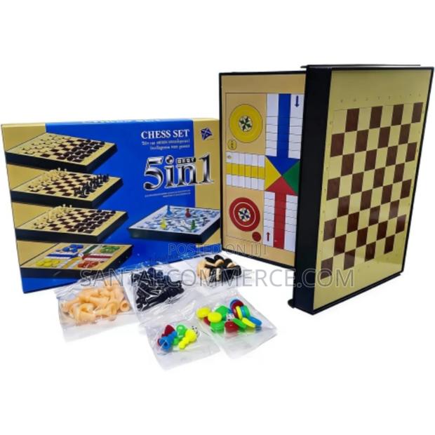 5 In1 Foldable Board Game Set - main view