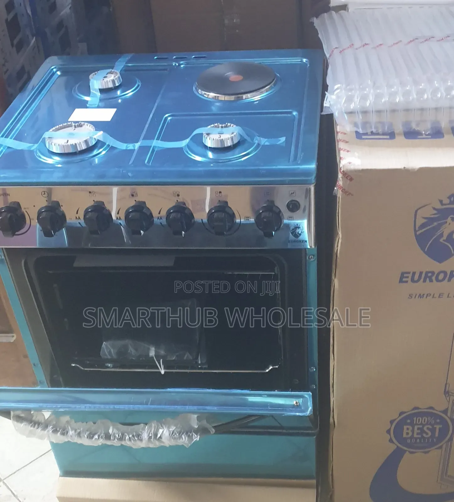 Euroken 60nby 65 Cooker 3 Gas Plus 1 Electric Hot Plate