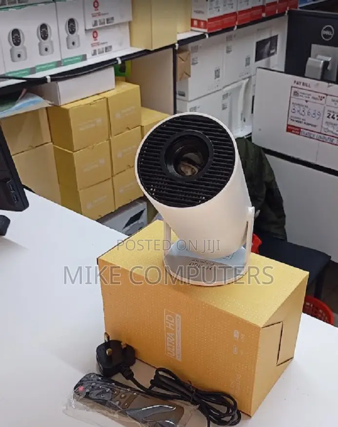 Projector With Wifi6 and Bluetooth, Support Android Tv 11.0, Mini