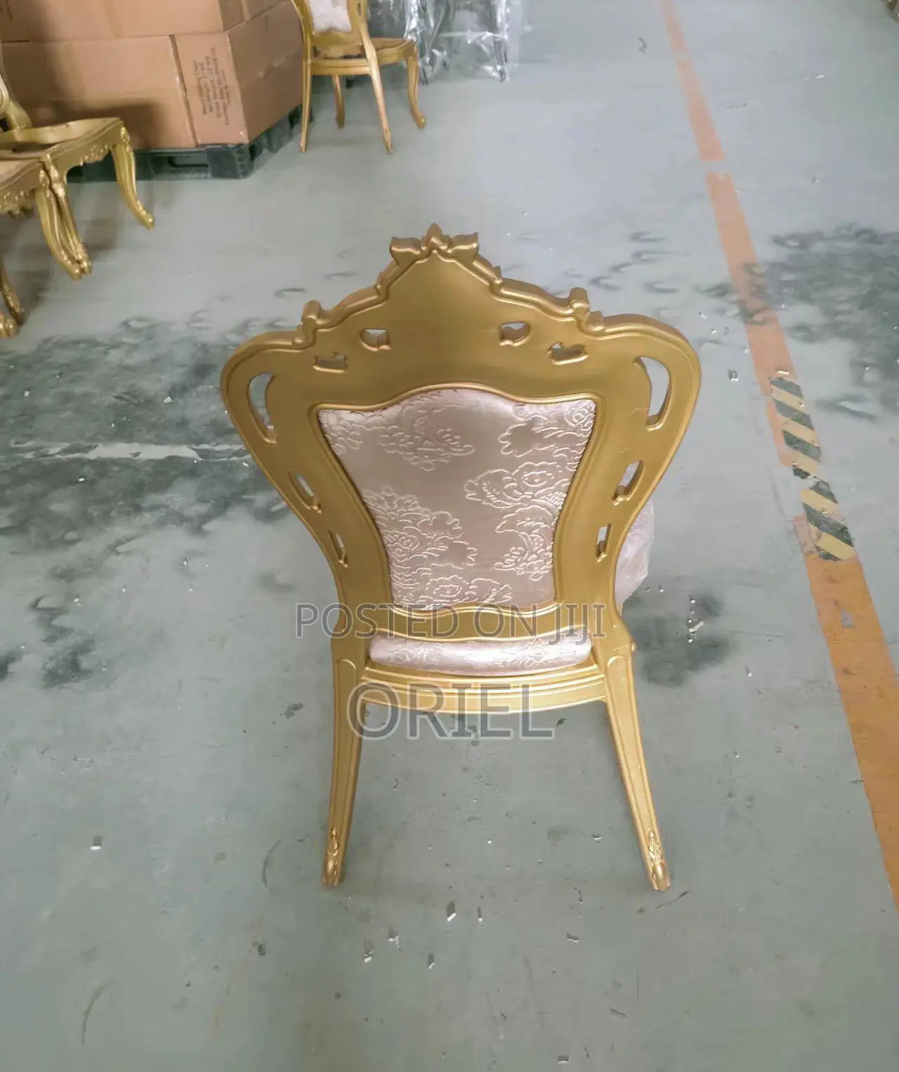 Modern Wedding Chair : Golden Frame Banquet Chair