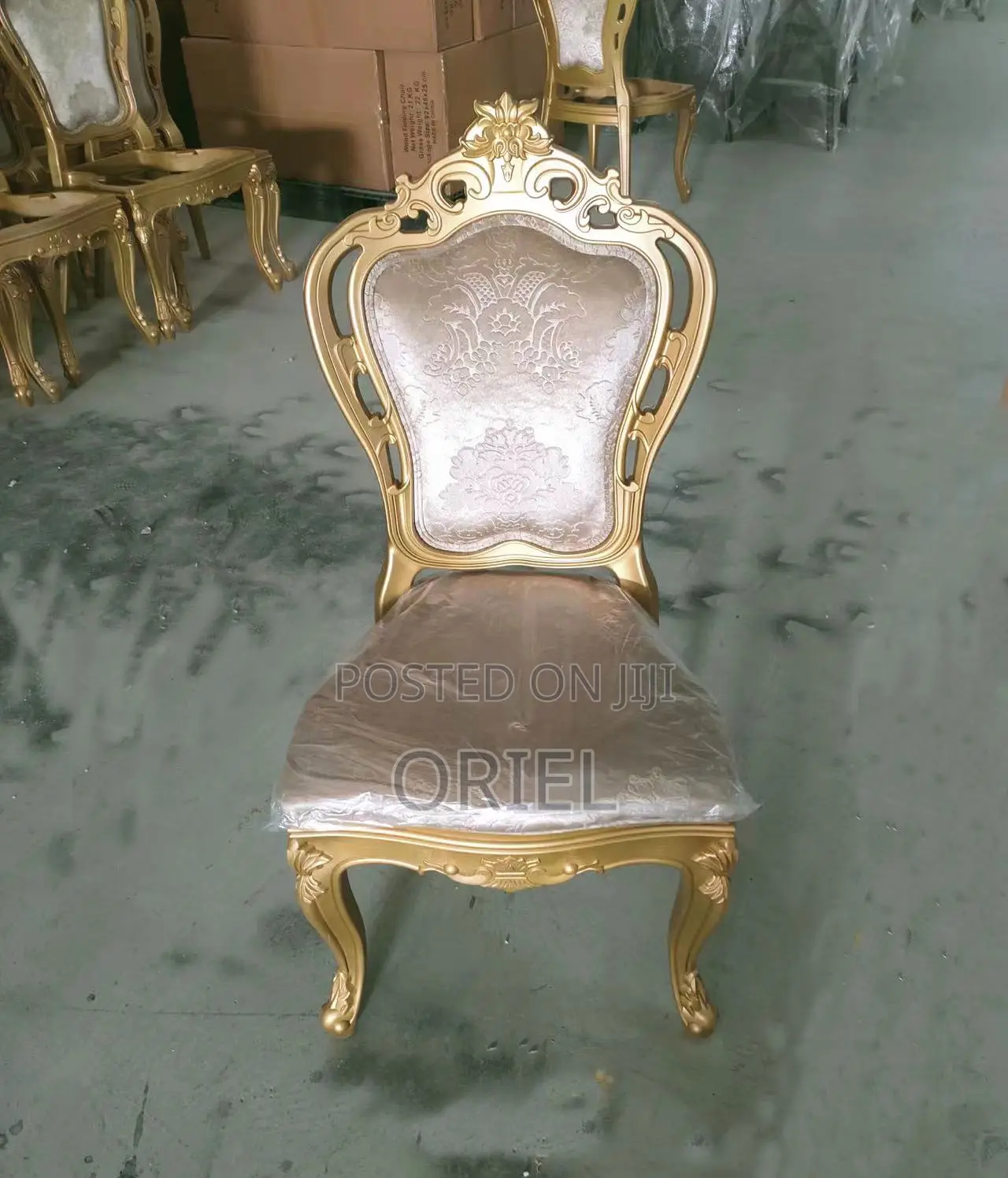 Modern Wedding Chair : Golden Frame Banquet Chair