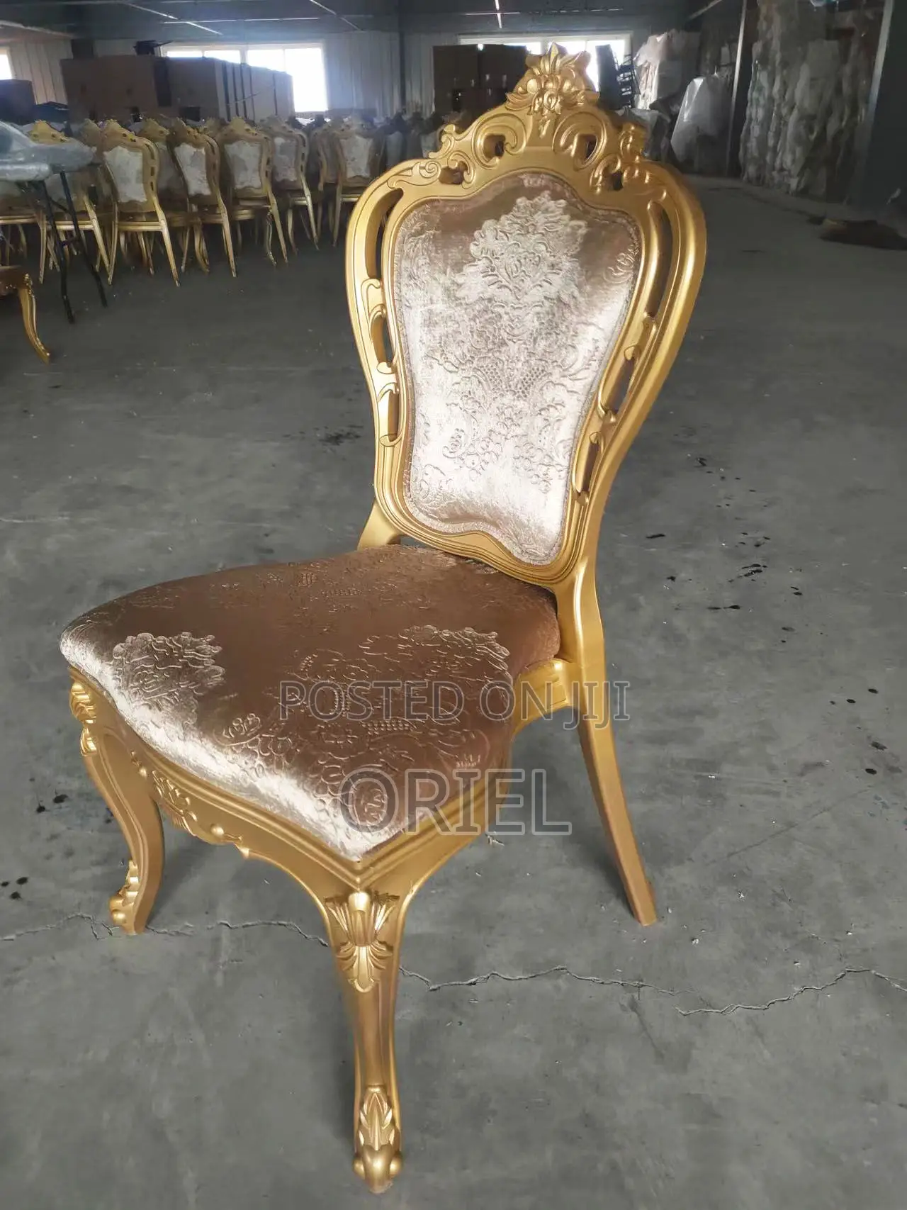 Modern Wedding Chair : Golden Frame Banquet Chair