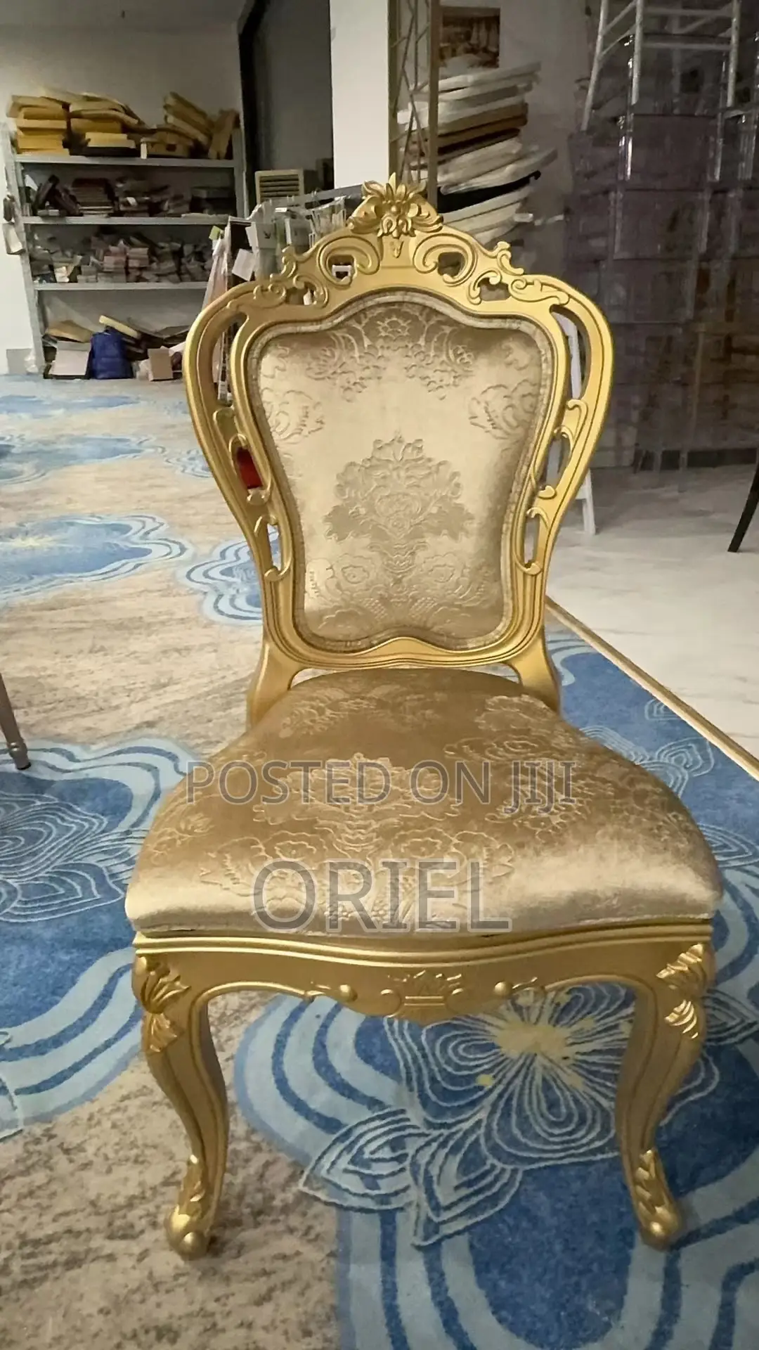 Modern Wedding Chair : Golden Frame Banquet Chair