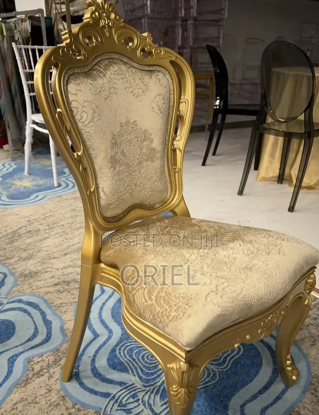 Modern Wedding Chair : Golden Frame Banquet Chair