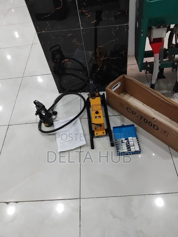 Heavy Duty 700bar Hydraulic Cable Lug Crimping Tool Kit With Foot Pump