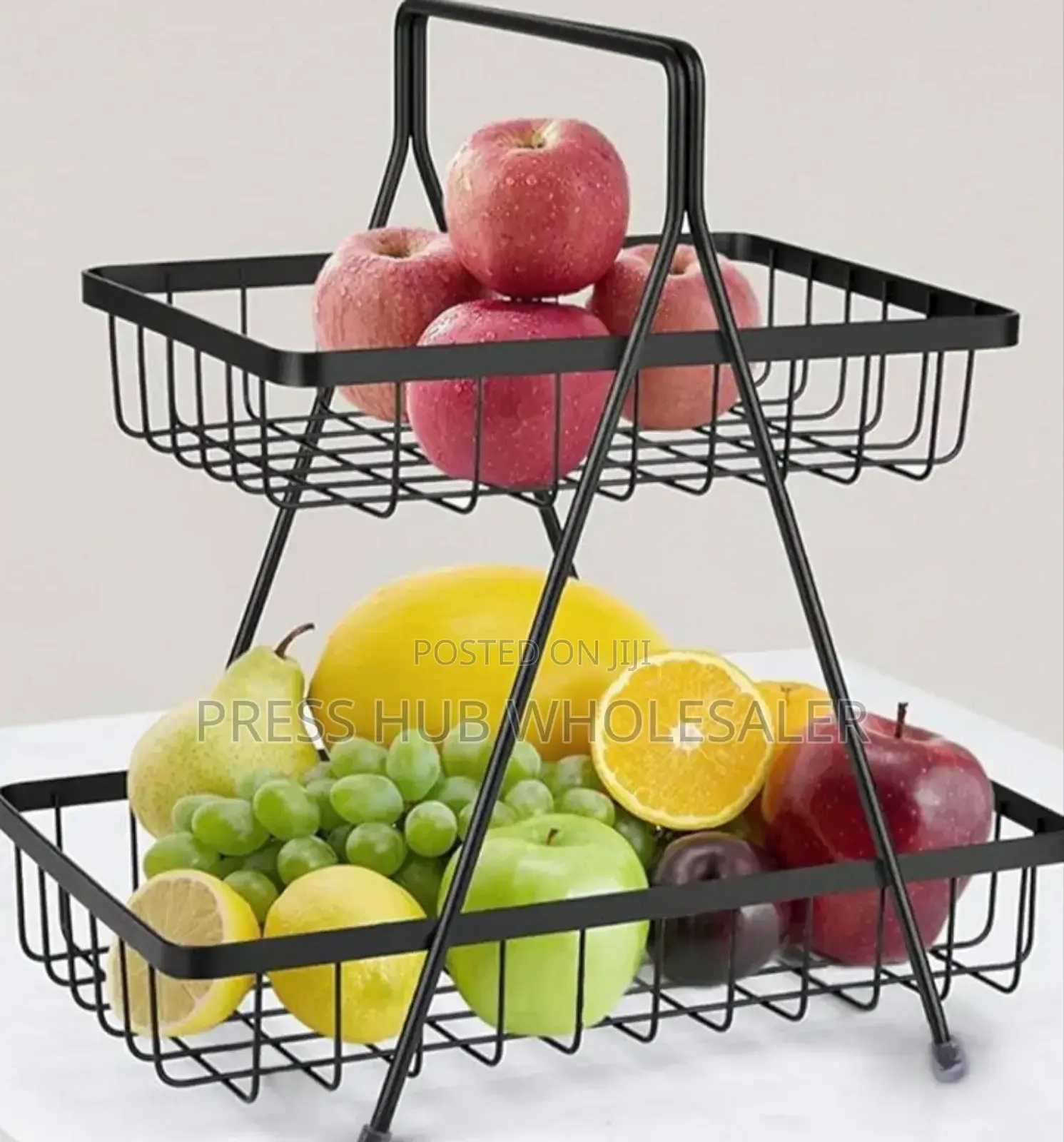 Tier Metal Fruit and Vegetable Storage Basket
