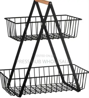 Tier Metal Fruit and Vegetable Storage Basket" 
