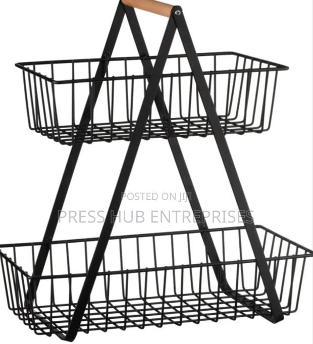 Tier Metal Fruit and Vegetable Storage Basket" - main view