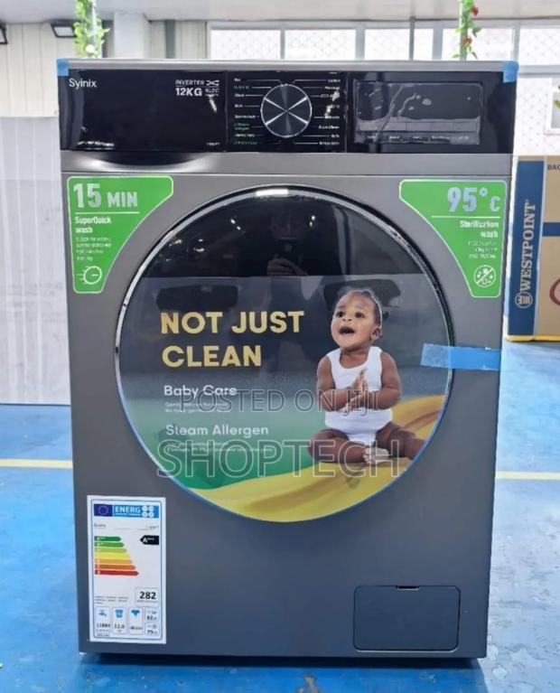 Syinix Washing Machine Frontload 
Wash Spin 8kg - main view