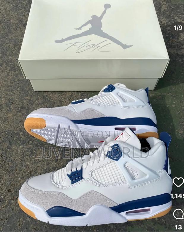 “Summit White Navy “Jordan 4 - thumbnail 3