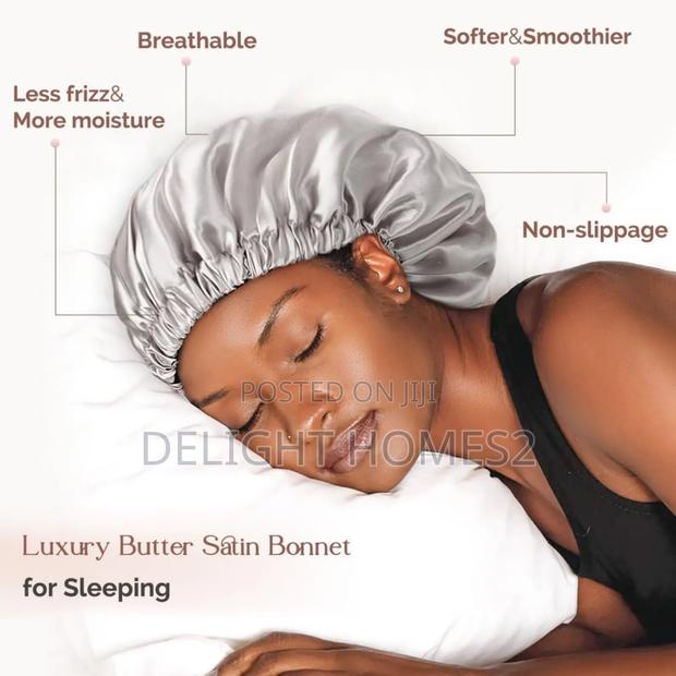 Adjustable Sleeping Satin Hair Bonnet_ex - thumbnail 2